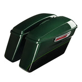 HR3 Deep Jade Pearl / Vivid Black Hard Saddlebags (Regular) For Harley Touring 14-23